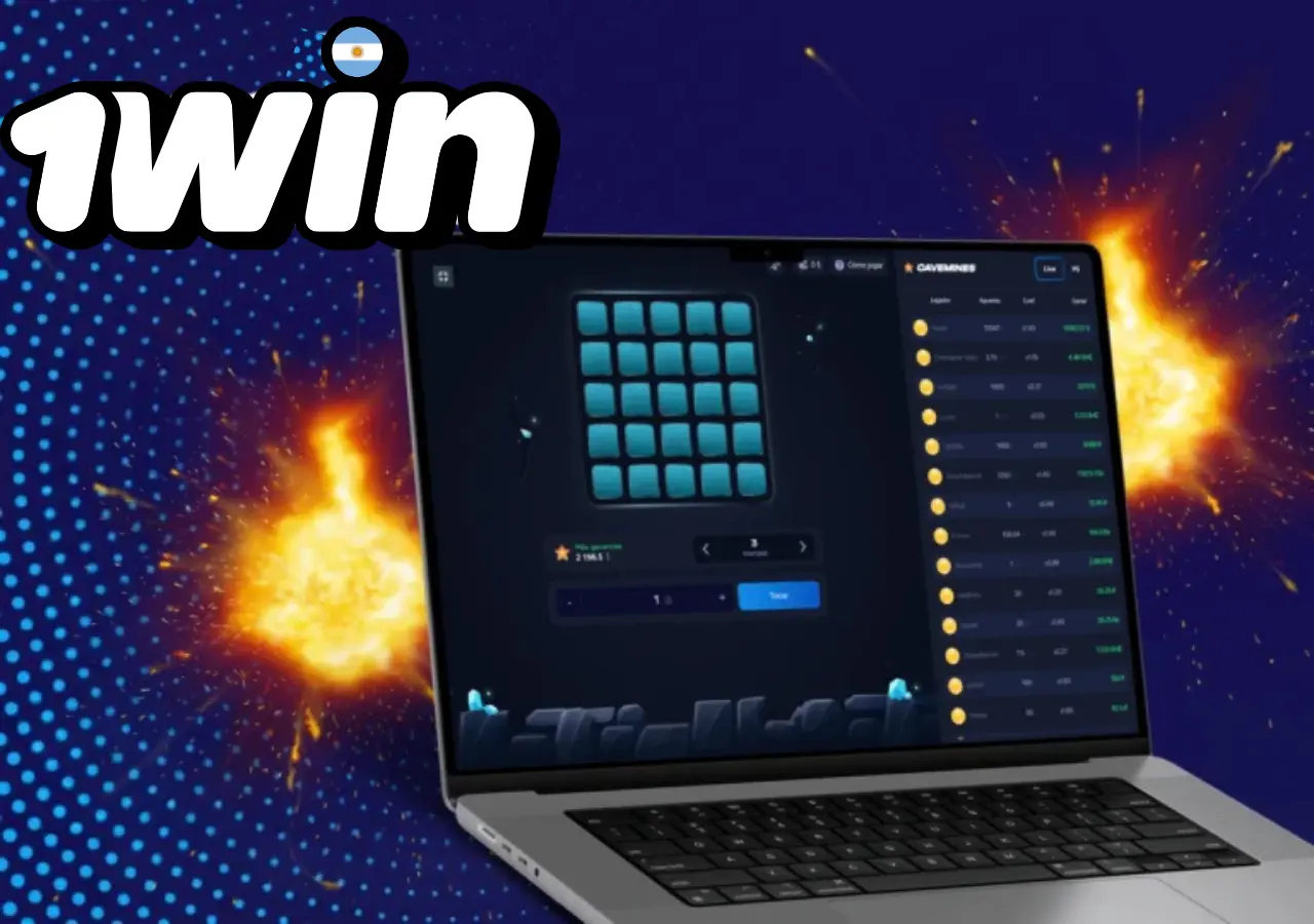 Un adictivo juego de Mines para los usuarios de 1Win